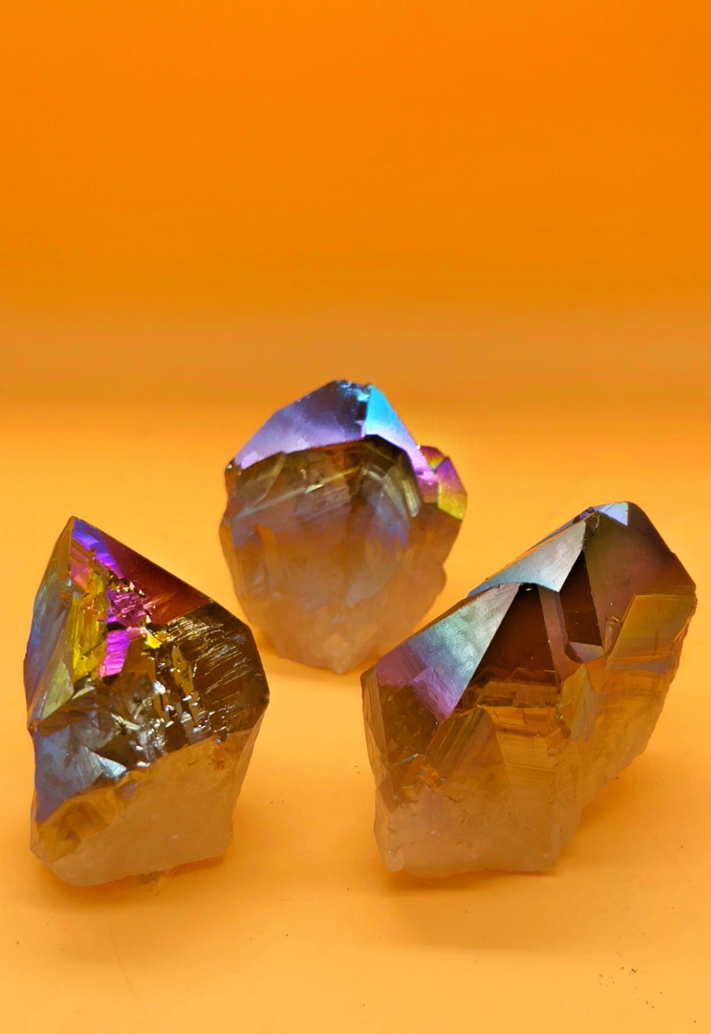Rainbow Aura Quartz Crystal
